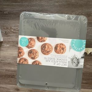 MARTHA STEWART SET OF 2 INSULATED AIR COOKING SHEETS